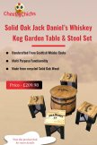 Elevate Your Outdoor Entertaining with Cheeky Barrels Whisky Keg Style Table and Stool Set