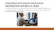 Importance of Hiring An eCommerce Development Company In Dubai by maddyma - Issuu