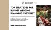 Techniques For Budget Wedding Planning Checklist - Budget Yid
