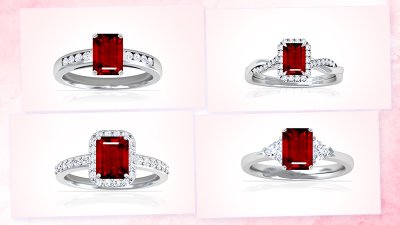 A Match Made in Heaven: Wedding Bands to Enhance Your Emerald Cut Ruby Ring