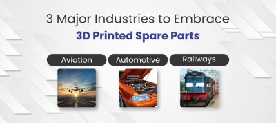 Three major industries to embrace 3D printed spare parts | 3DIncredible